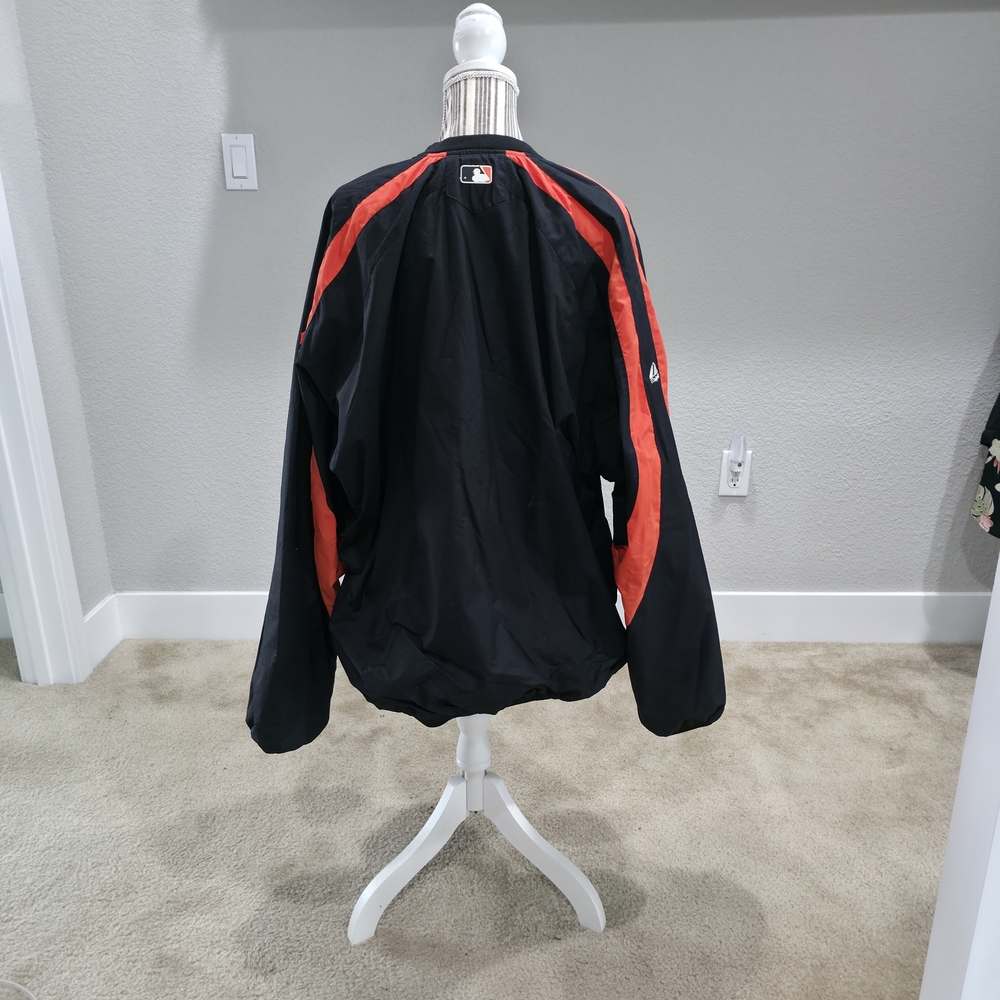 SF Giants Black And Orange Pullover With Side Zipper. - Picture 3 of 9